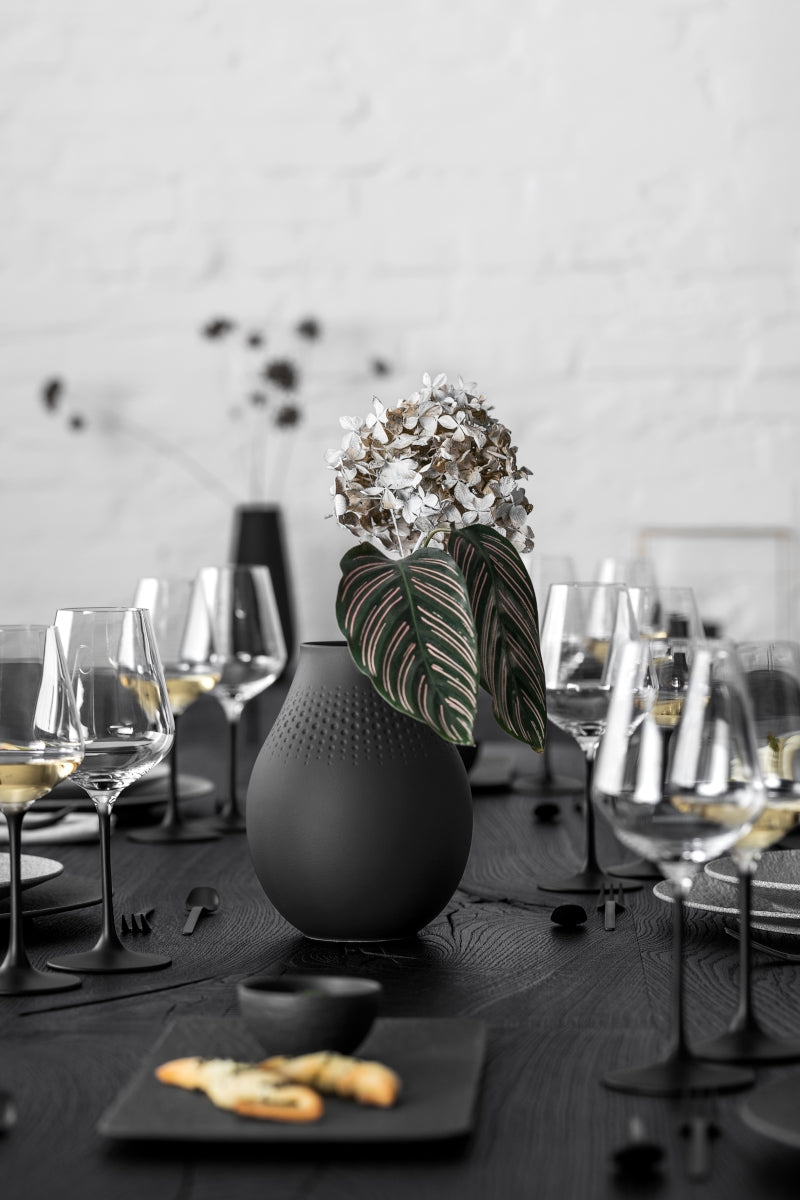Villeroy & Boch Manufacture Collier noir Vase No.2 Perle hoch - Produktbild 3