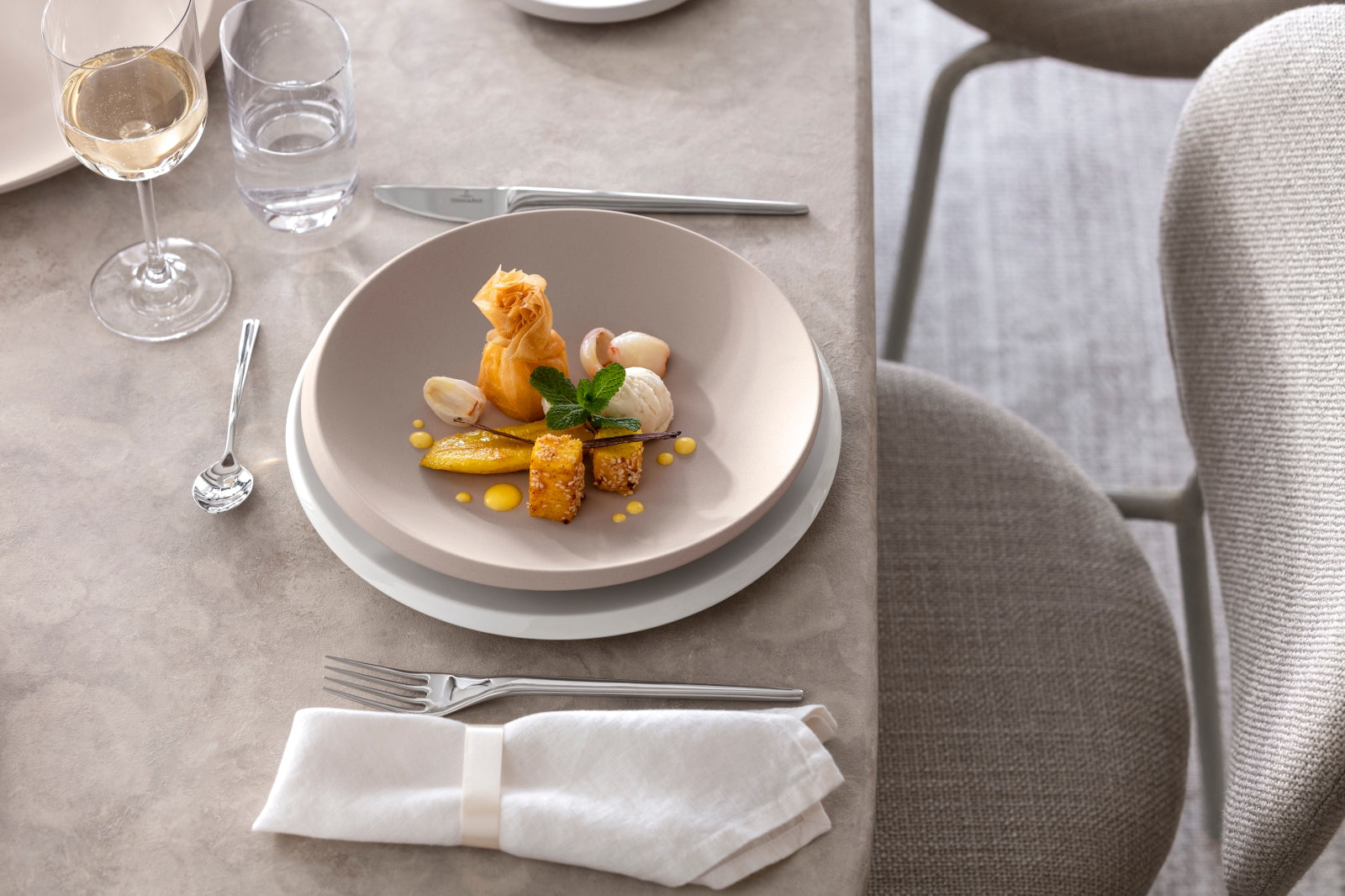 Villeroy & Boch NewMoon beige Schale flach 25cm - Produktbild 4