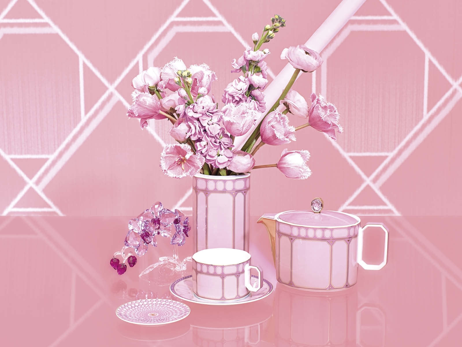 SwarosvkiXRosenthal Signum Rose Brotteller 18 cm - Produktbild 4