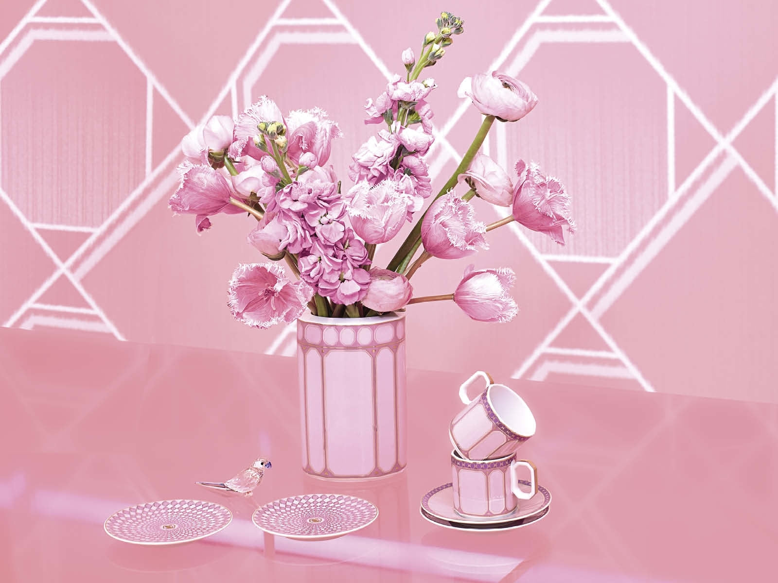 SwarosvkiXRosenthal Signum Rose Brotteller 18 cm - Produktbild 5