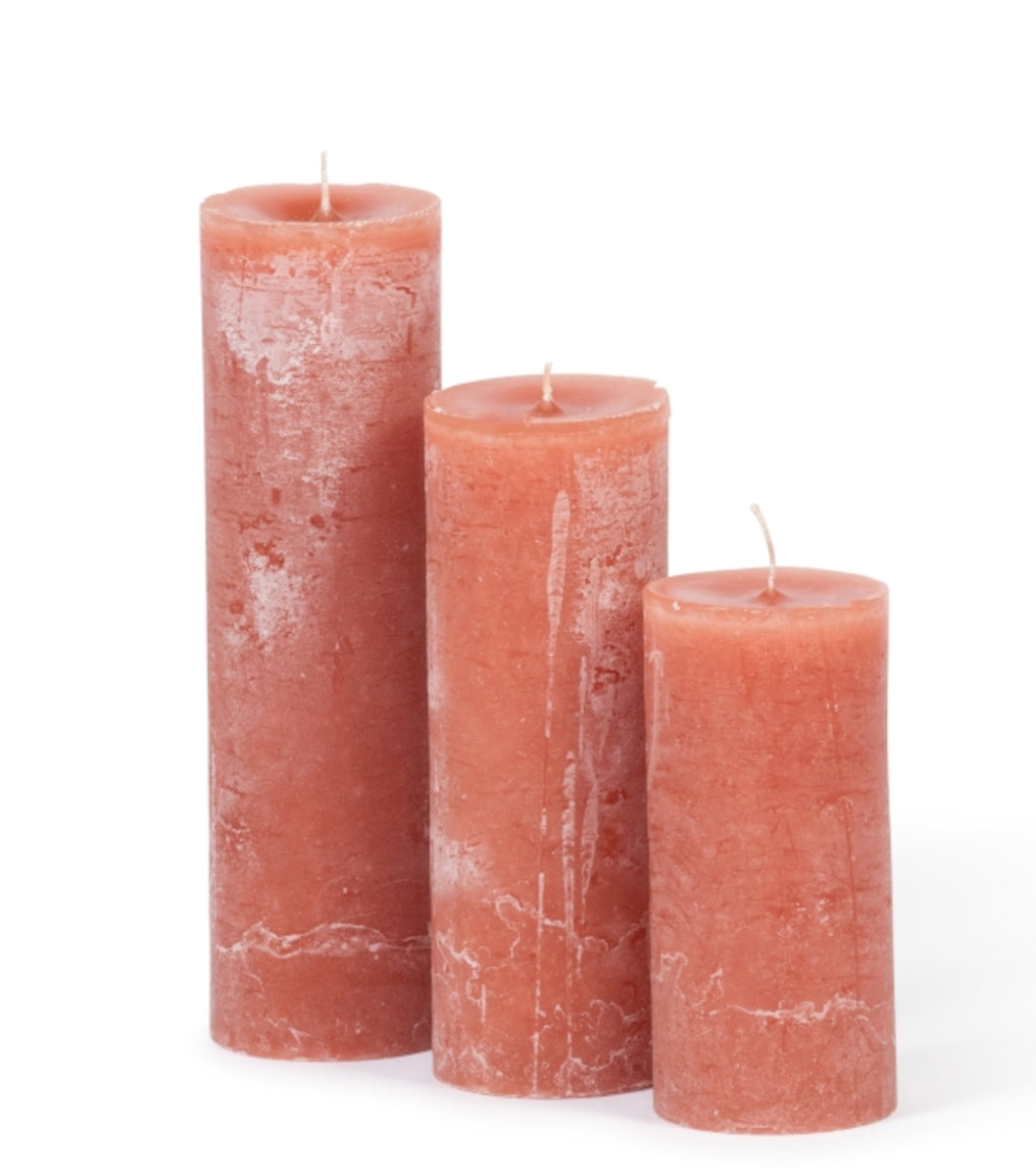 Dekocandle Zylinder-Kerze terracotta Ø 8,6 x 10 cm