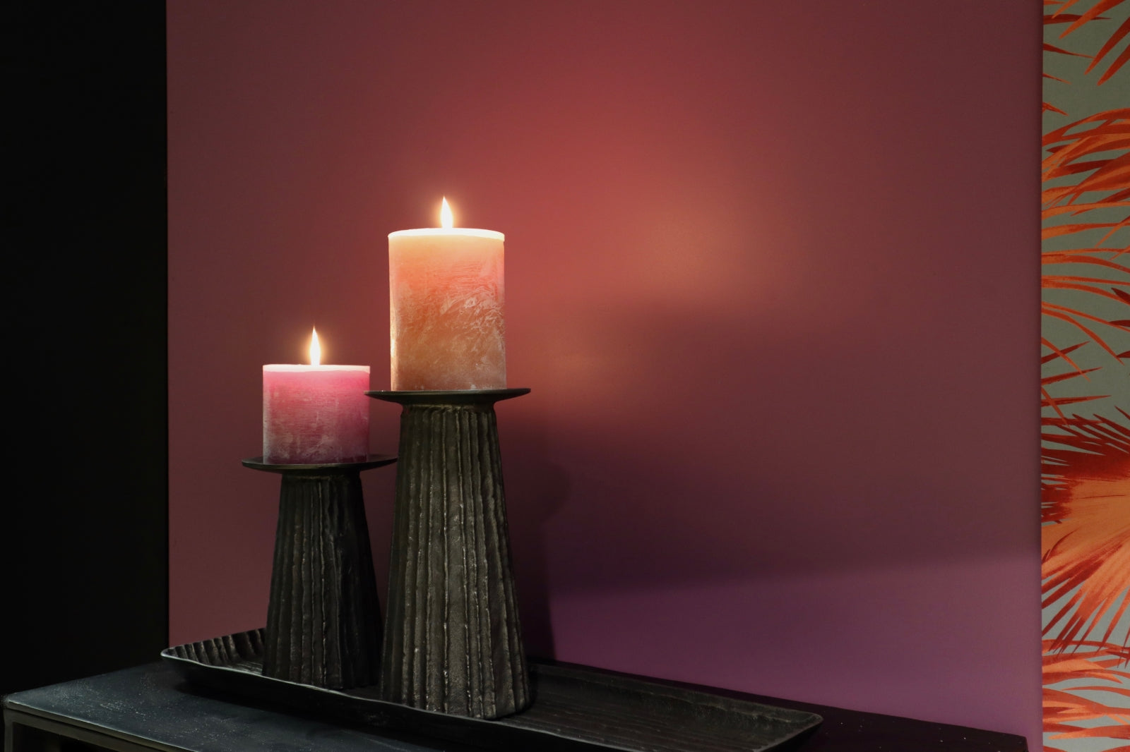Dekocandle Zylinder-Kerze terracotta Ø 8,6 x 10 cm - Produktbild 2