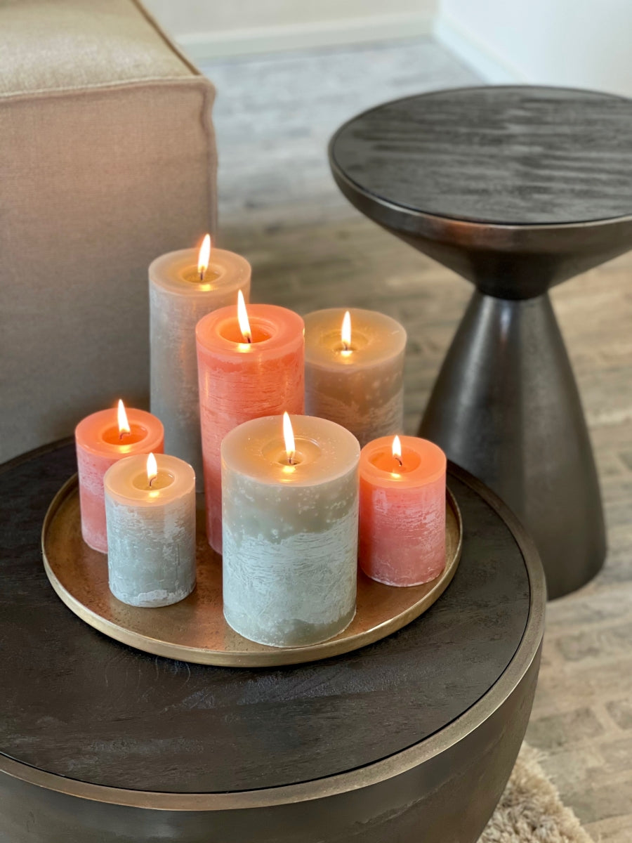 Dekocandle Zylinder-Kerze terracotta Ø 7 x 10 cm (1 Stück) - Produktbild 2