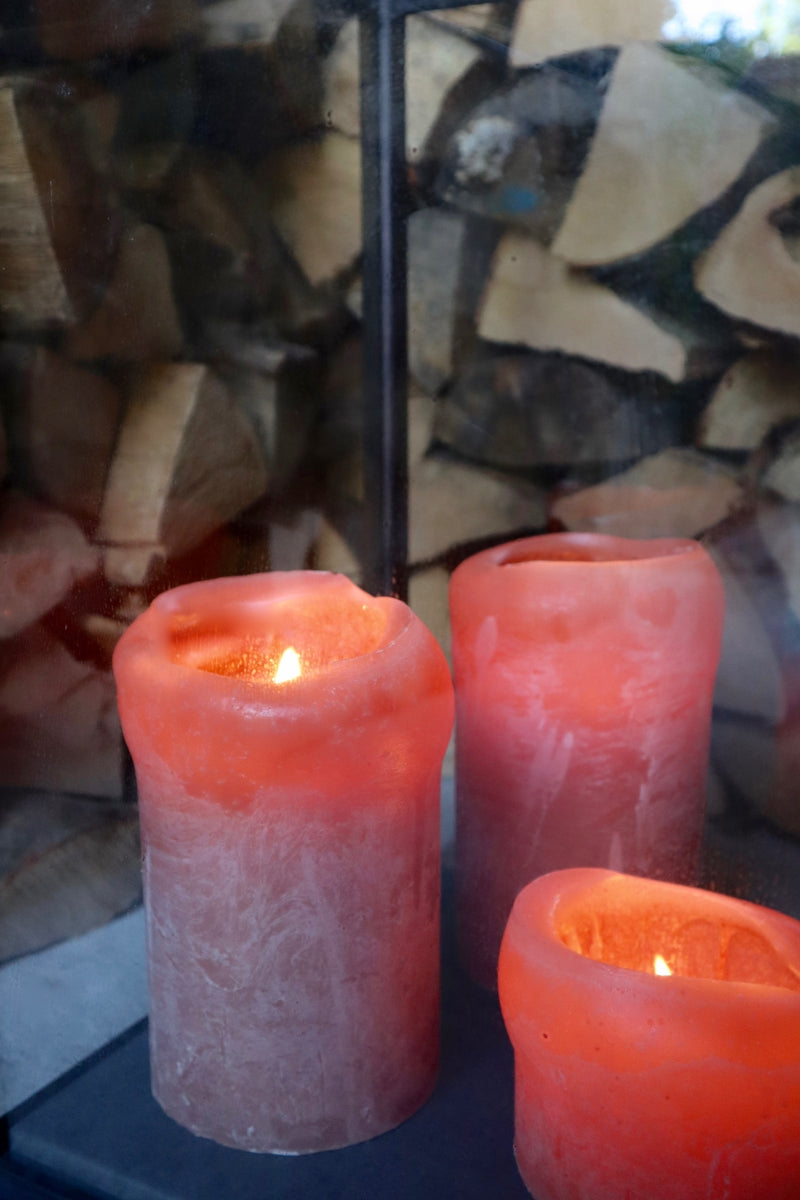 Dekocandle Zylinder-Kerze terracotta Ø 7 x 10 cm (1 Stück) - Produktbild 3