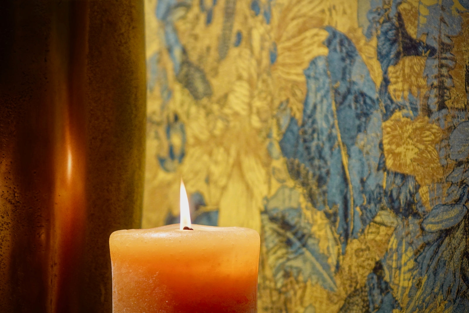 Dekocandle Zylinder-Kerze terracotta Ø 7 x 25 cm (1 Stück) - Produktbild 2