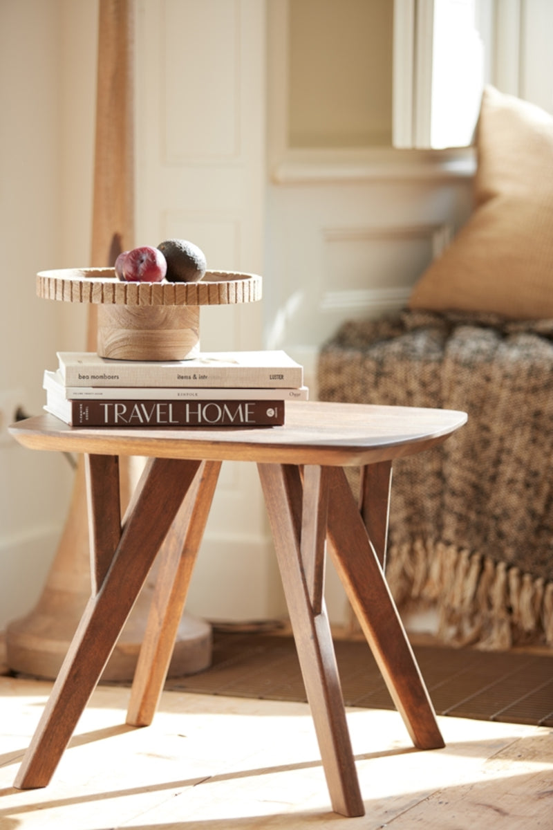 Light & Living Caleta Schale auf Fuß Holz matt 48 cm - Produktbild 4