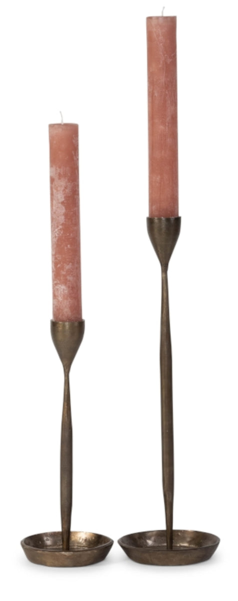Dekocandle Kerzenhalter metal antikgold gross Ø 14 x 50 cm - Produktbild 2