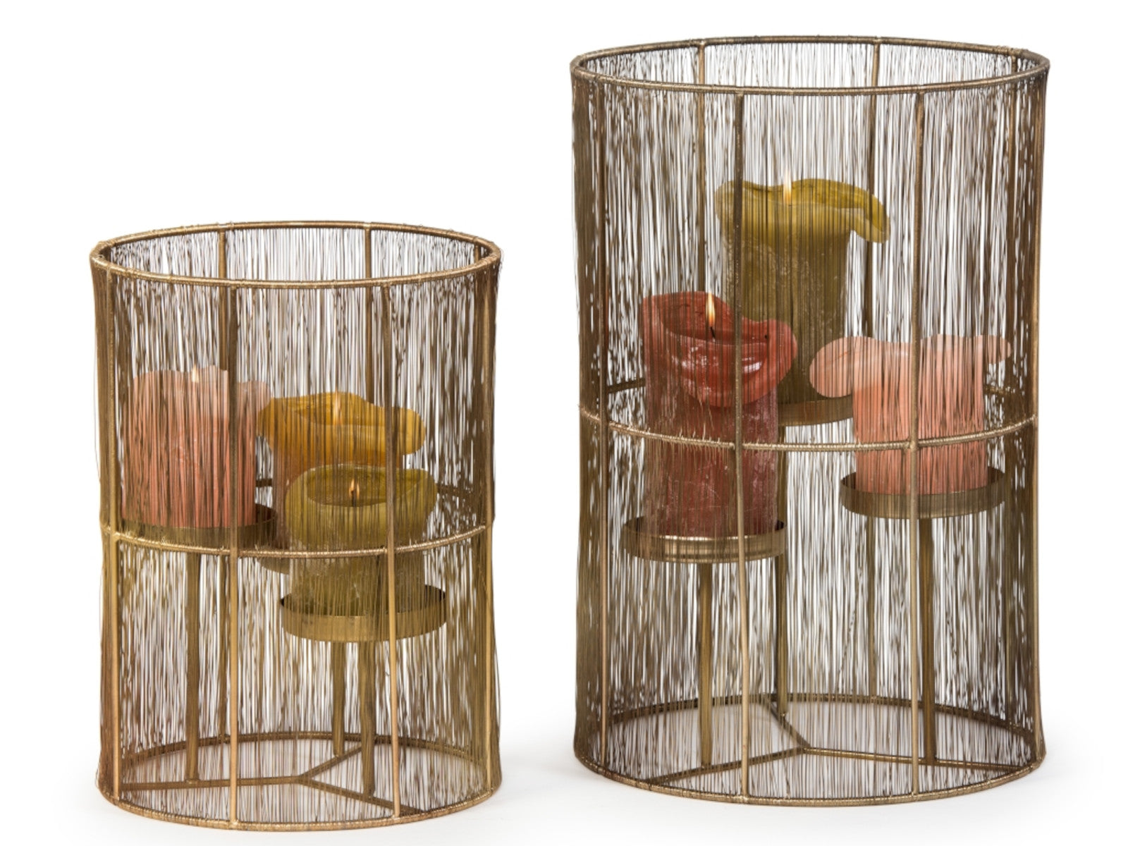 Dekocandle Hurricane Windlicht messing für 3 Kerzen Ø31x46cm - Produktbild 4