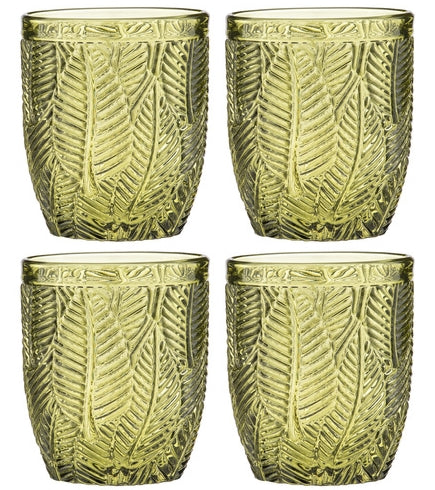ladelle ARECA Wasserglas Olivgrün Set4 - Produktbild 1
