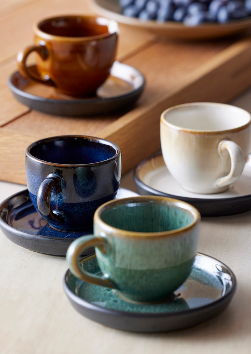 Bitz Espressotasse mit Untertasse grün/schwarz 0,07 l - Produktbild 2