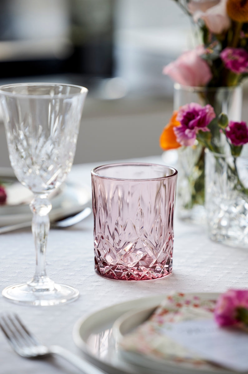 Lyngby Sorrento Whiskyglas pink 320ml Set4 - Produktbild 5