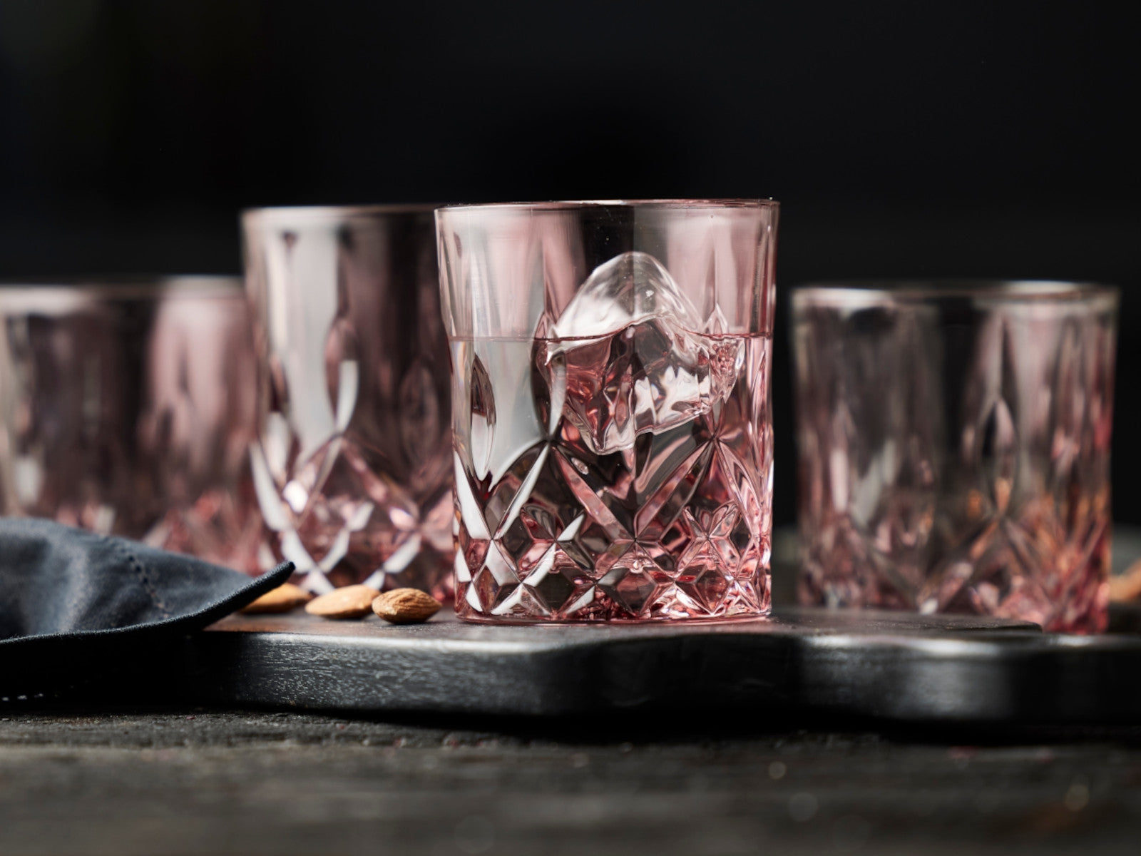 Lyngby Sorrento Whiskyglas pink 320ml Set4 - Produktbild 3