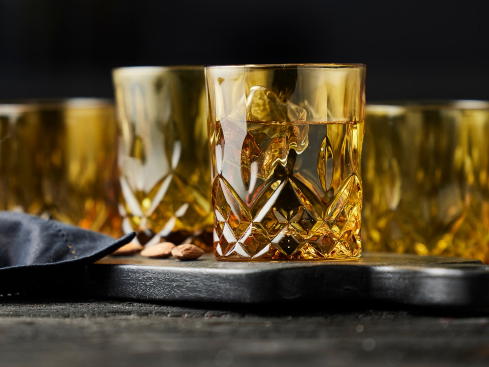 Lyngby Sorrento Whiskyglas amber 320ml Set4 - Produktbild 3
