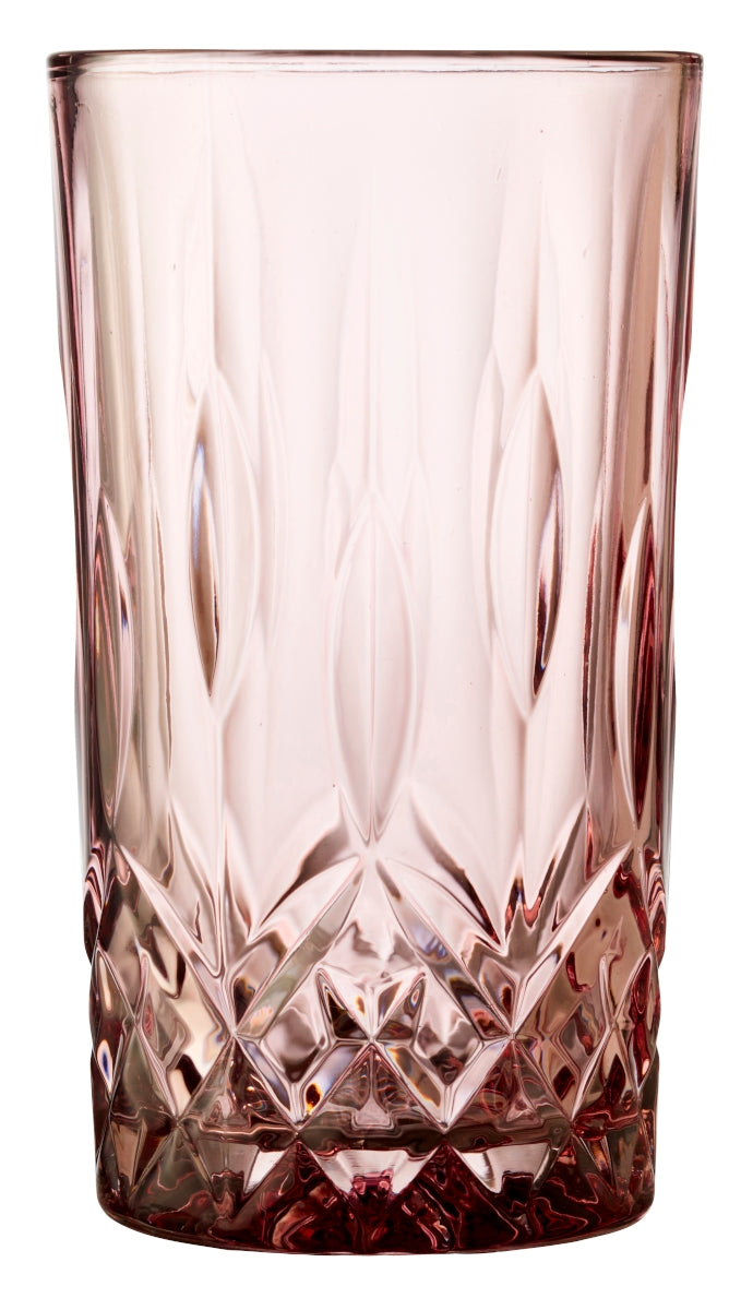 Lyngby Highball Sorrento Longdrinkglas pink 380ml Set4 - Produktbild 2