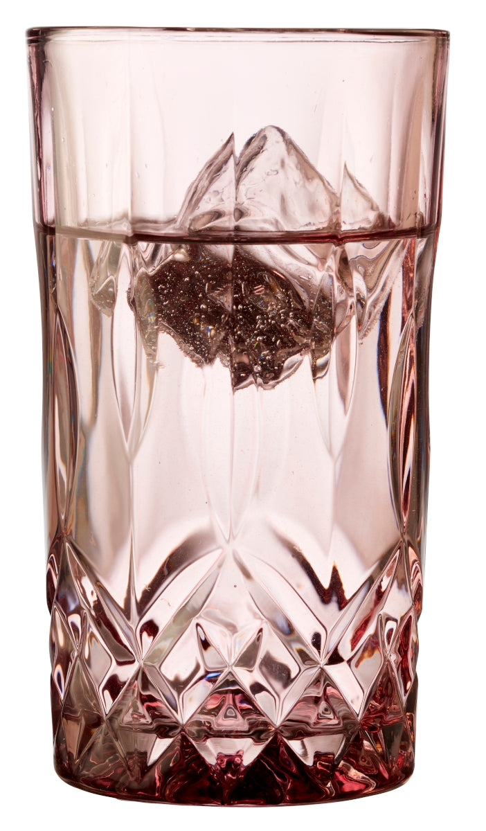 Lyngby Highball Sorrento Longdrinkglas pink 380ml Set4 - Produktbild 4