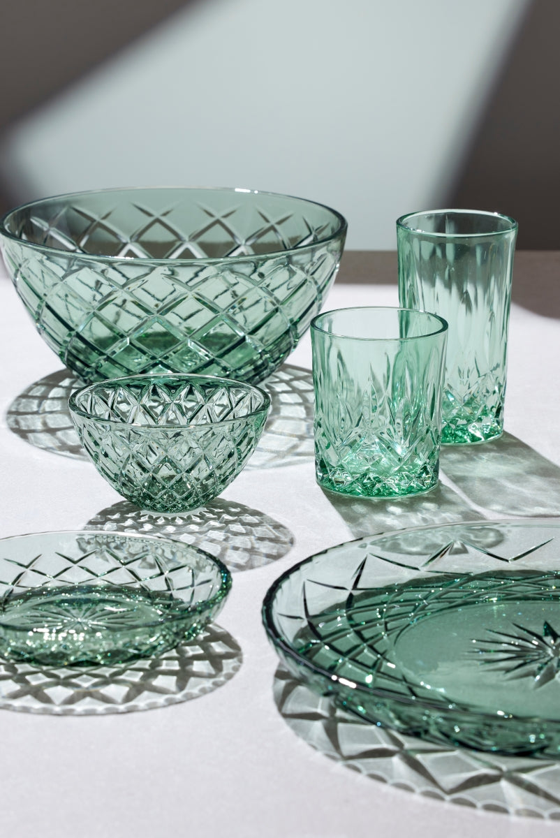 Lyngby Sorrento Teller Glas grün 16 cm Set4 - Produktbild 4