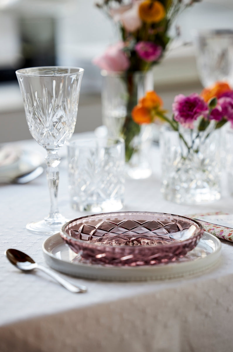 Lyngby Sorrento Teller Glas pink 16 cm Set4 - Produktbild 3