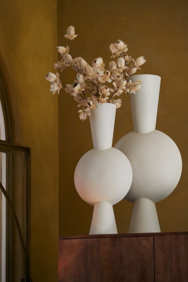 Light & Living Kavandu Vase hellgrau 26 x 19 x 54 cm - Produktbild 6