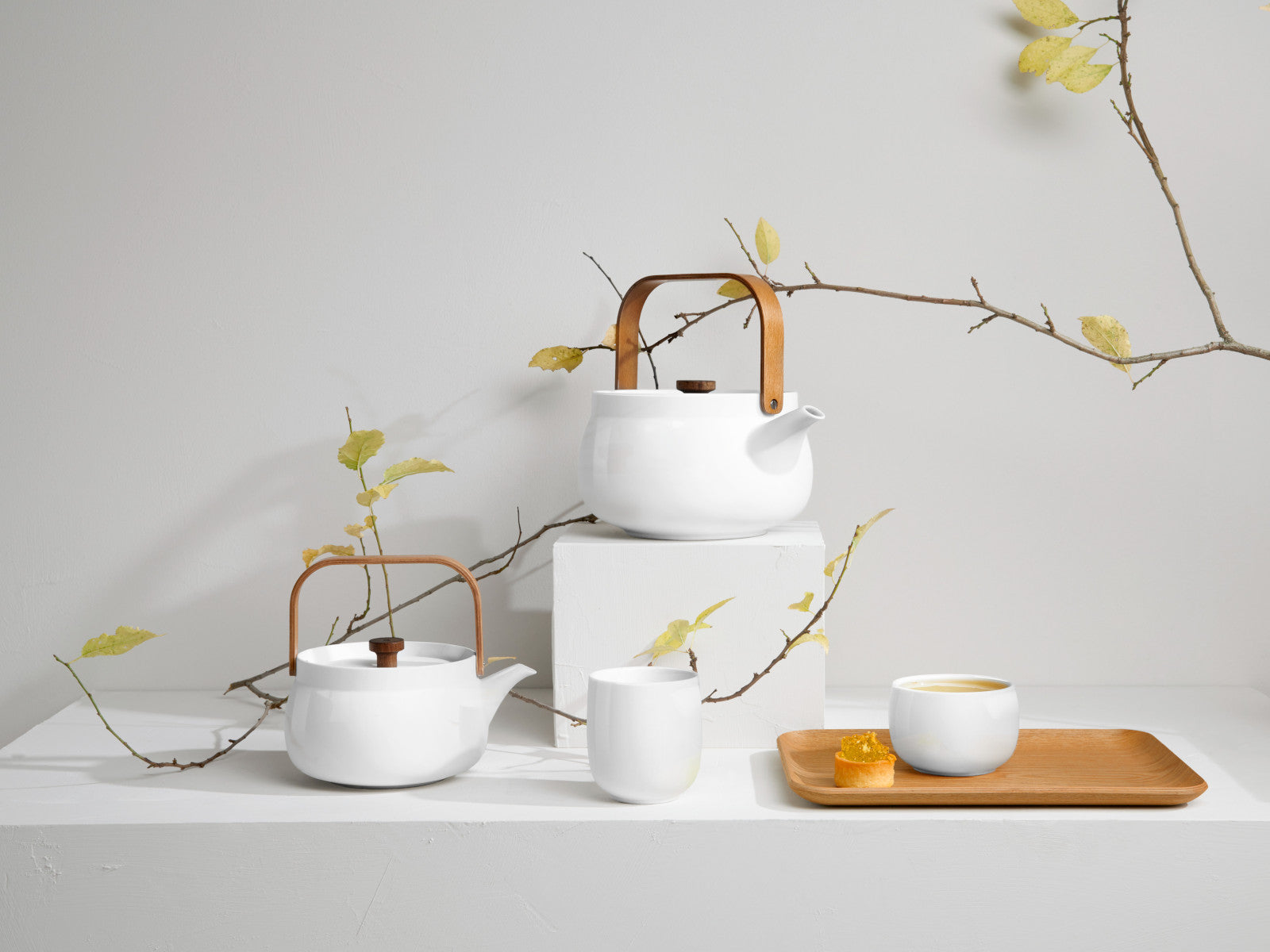 ASA Selection japandi Teekanne mit Holzgriff weiß 0,6l - Produktbild 2