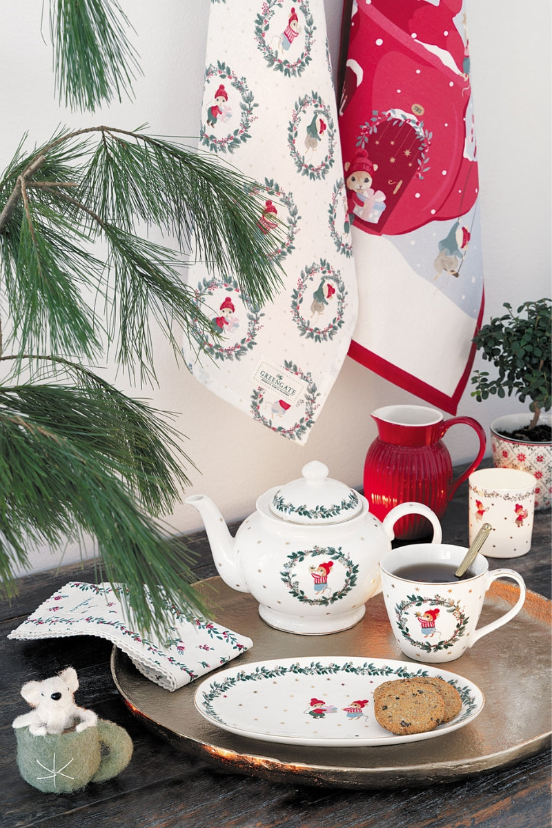 Greengate Dotty Geschirrtuch dark green 70x50cm - Produktbild 5