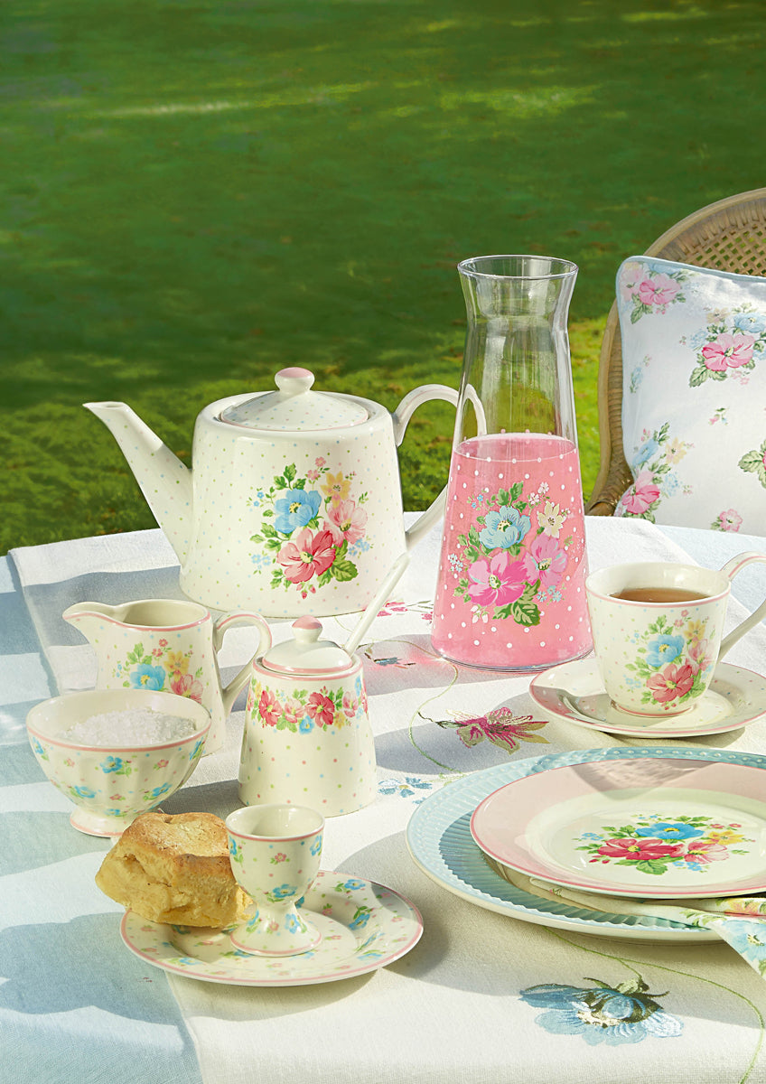 Greengate Sorina Stoffserviette mit Spitze white 40x40cm - Produktbild 3