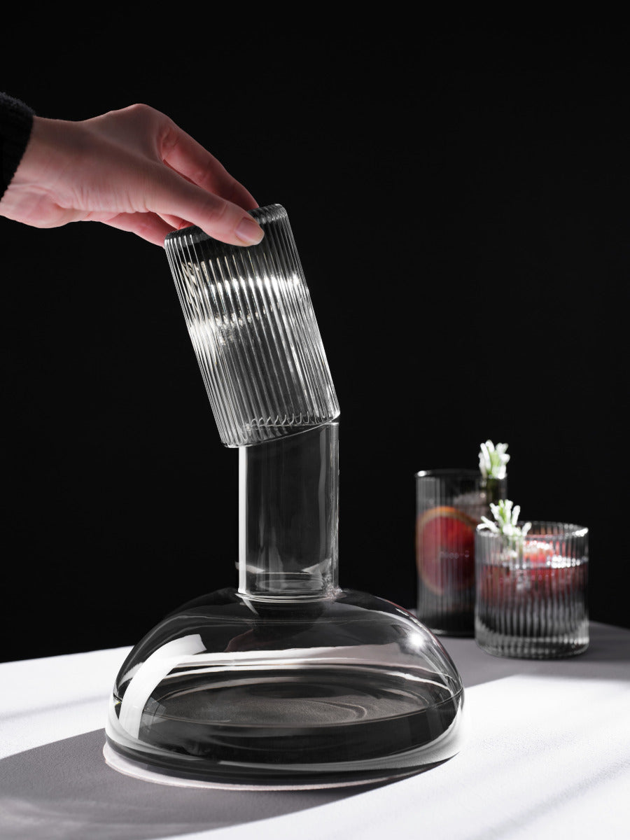 ASA Selection Juna Karaffe mit Trinkglas grey 1,3l - Produktbild 3