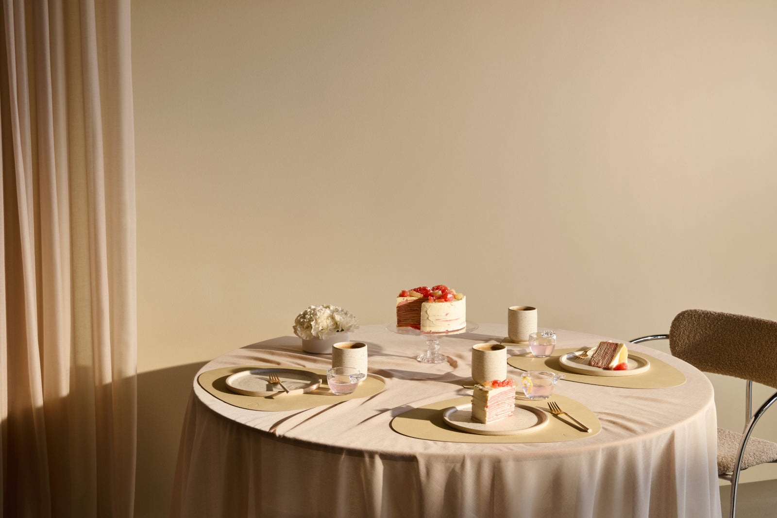 LIND DNA Nupo Tischset Curve L lemon sorbet - Produktbild 5