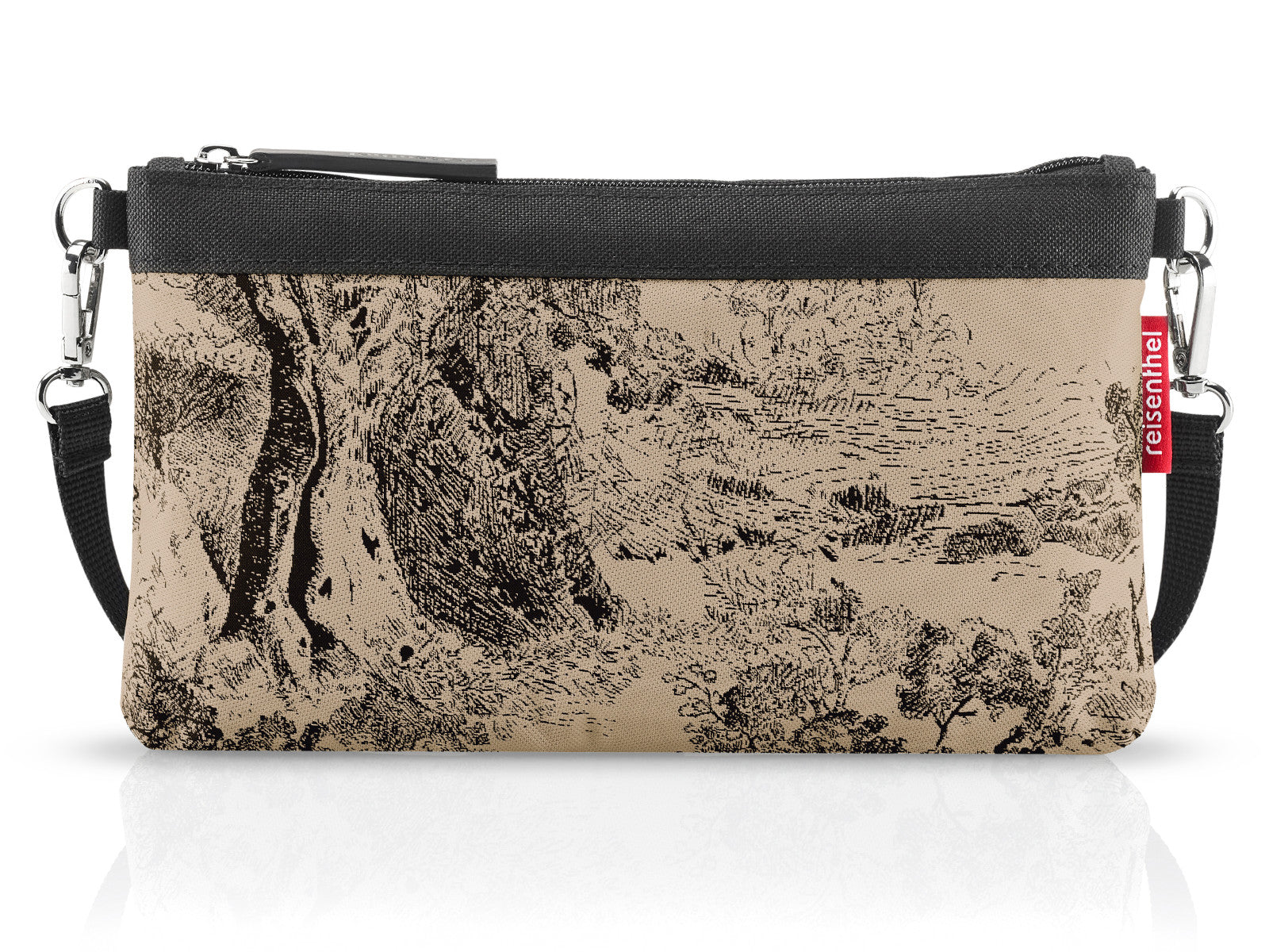 reisenthel mini pouch jacquard brown