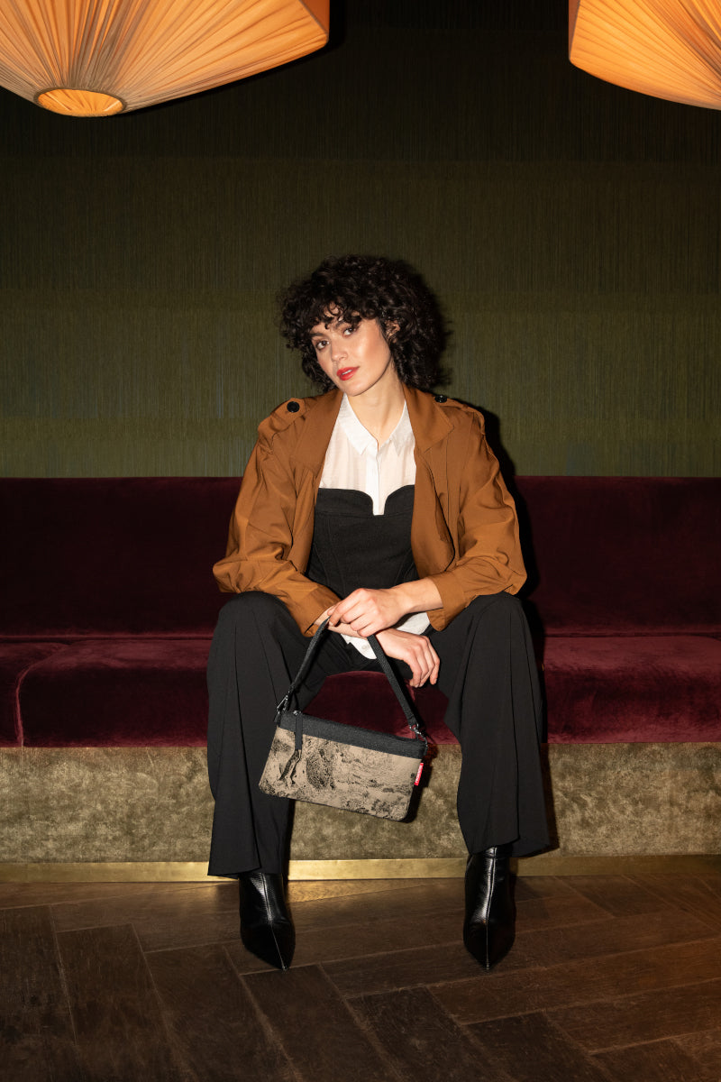 reisenthel mini pouch jacquard brown - Produktbild 4
