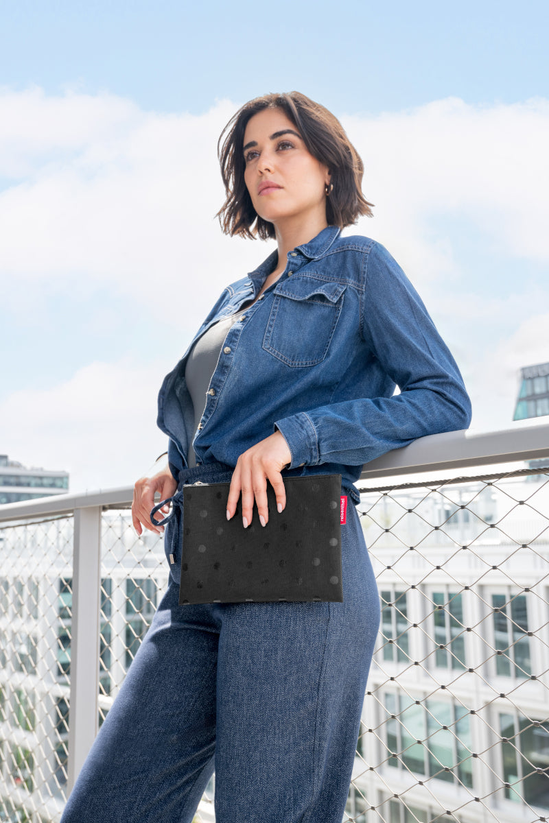 reisenthel shopper e1 glossy dots black Set2 - Produktbild 8