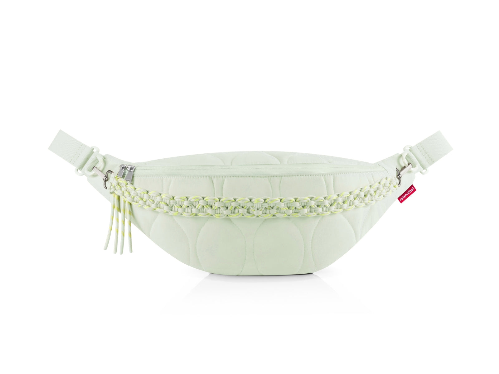 reisenthel city beltbag makramee puffer iced matcha