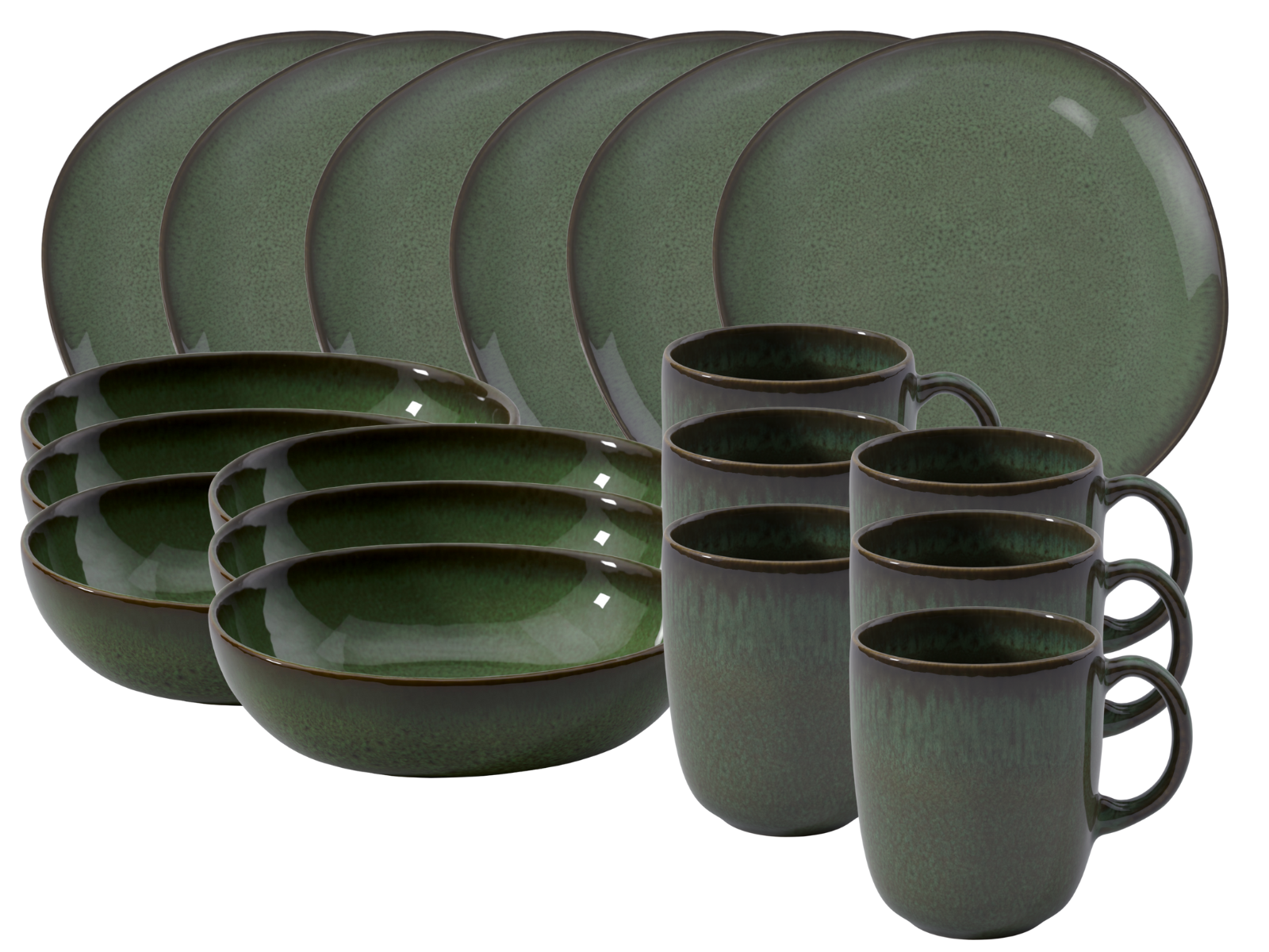 like. by Villeroy & Boch Lave vert Frühstücksset 18tlg