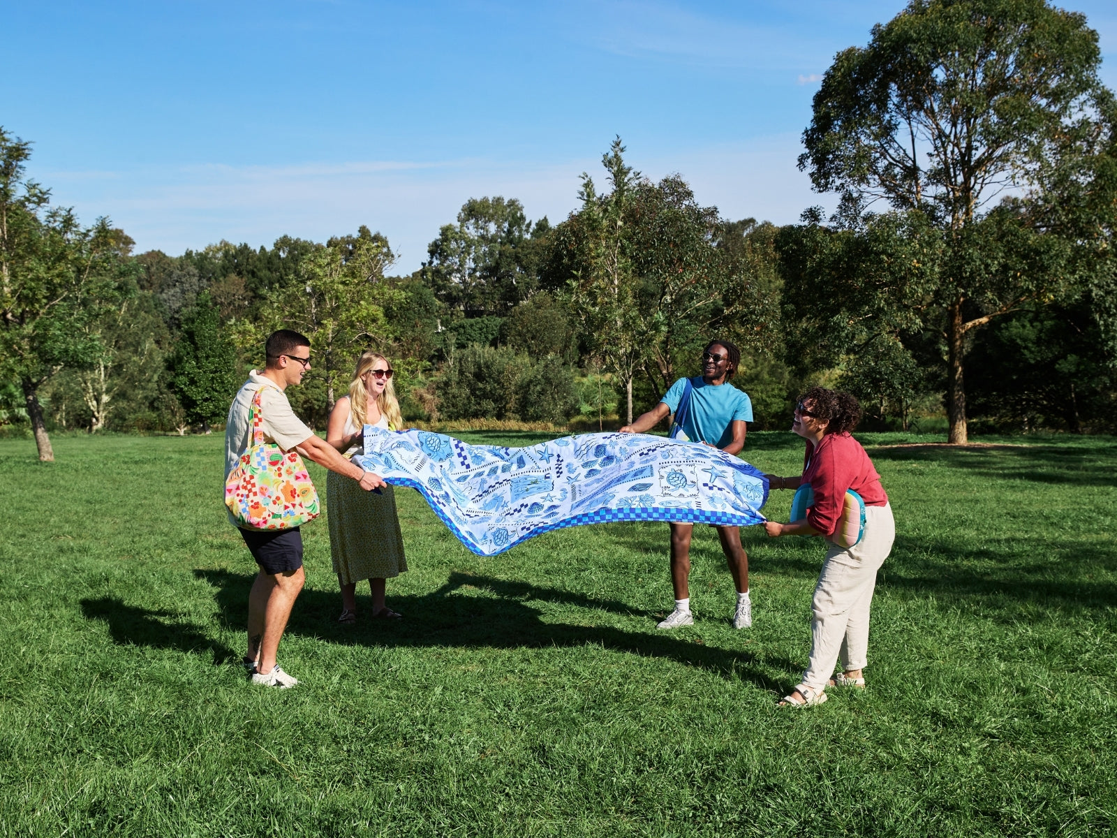 Dock & Bay Picnic Blanket L Grecian Shores 170x170cm - Produktbild 10