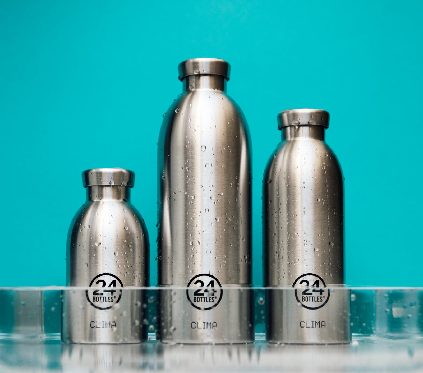24Bottles Clima Bottle Brushed Steel 500ml - Produktbild 4