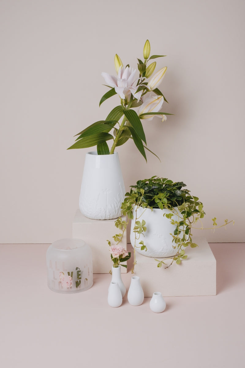 räder Poesie Porzellanvase Blumen weiß 26cm - Produktbild 2