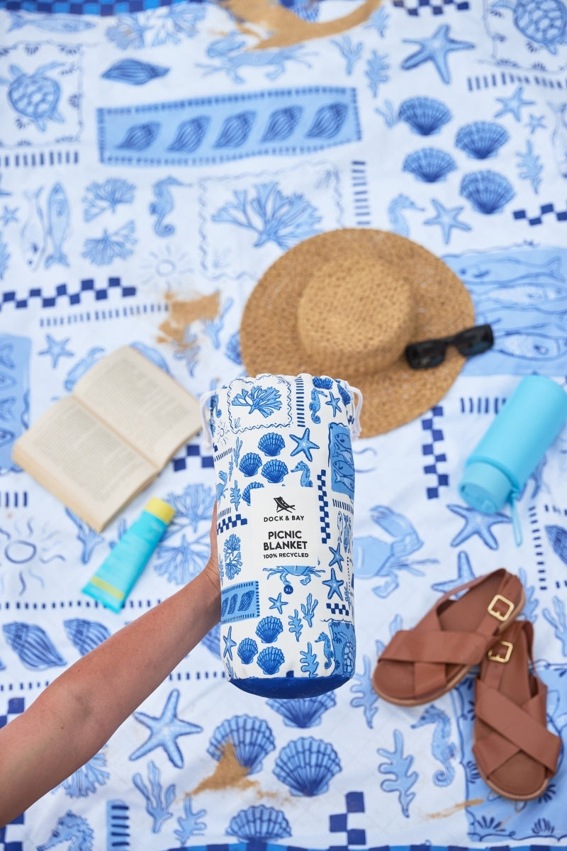 Dock & Bay Picnic Blanket L Grecian Shores 170x170cm - Produktbild 13