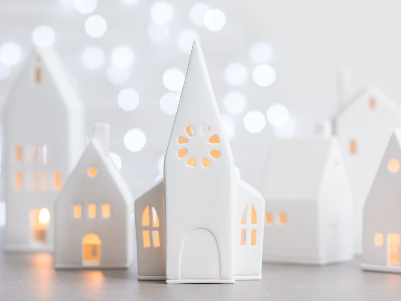 räder Lichthaus Kirche weiß 23cm - Produktbild 2