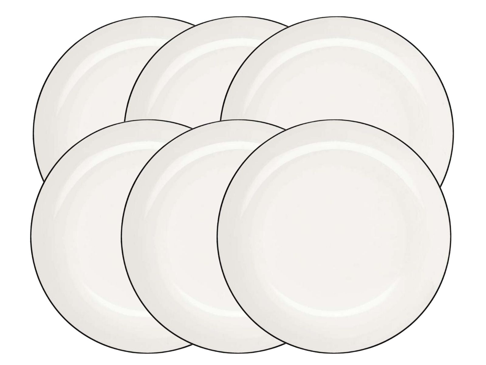 ASA Selection à table ligne noire Dessertteller 14,5cm Set6