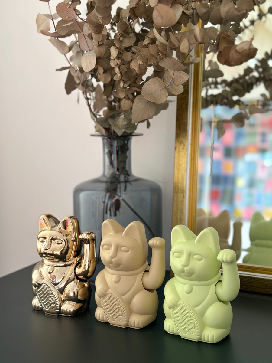 Donkey Products Lucky Cat Classic Winkekatze hellgrün 15cm - Produktbild 7