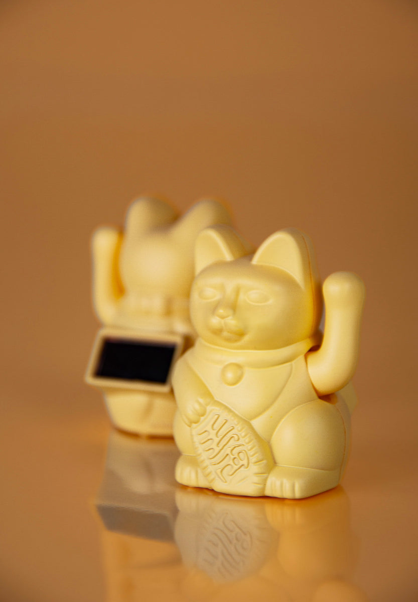 Donkey Products Lucky Cat Solar Winkekatze gelb 6,5cm - Produktbild 8