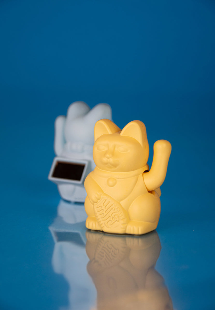 Donkey Products Lucky Cat Solar Winkekatze hellblau 6,5cm - Produktbild 8