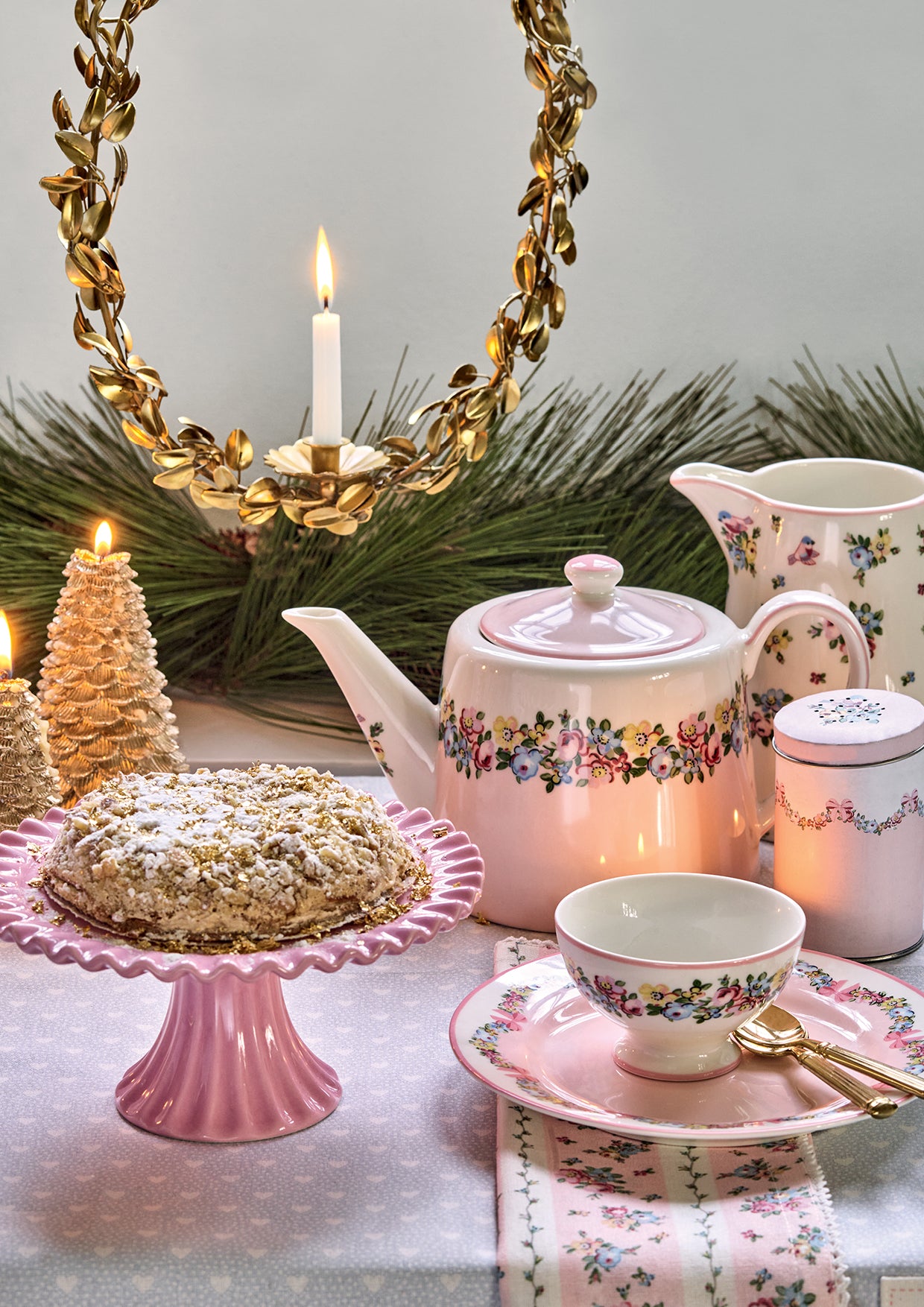 Greengate Alice Speiseteller dusty rose 26,5 cm Set6 - Produktbild 7