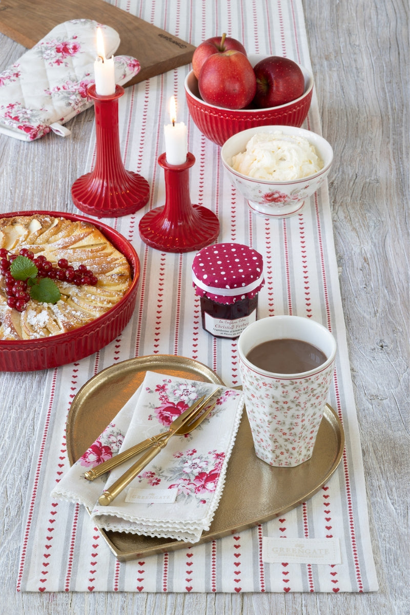 Greengate Dotty Stoffserviette mit Spitze beige 40x40cm - Produktbild 6