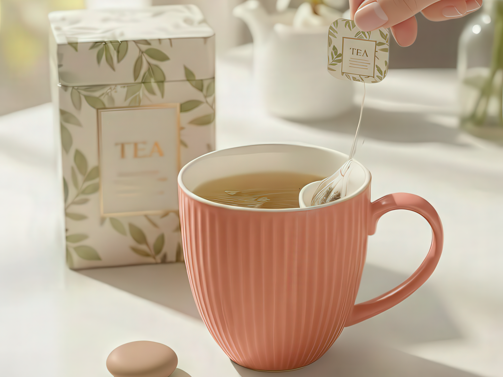 Cangoo Cup® Embossed Rose Teebecher mit Beutelablage 0,33l - Produktbild 4
