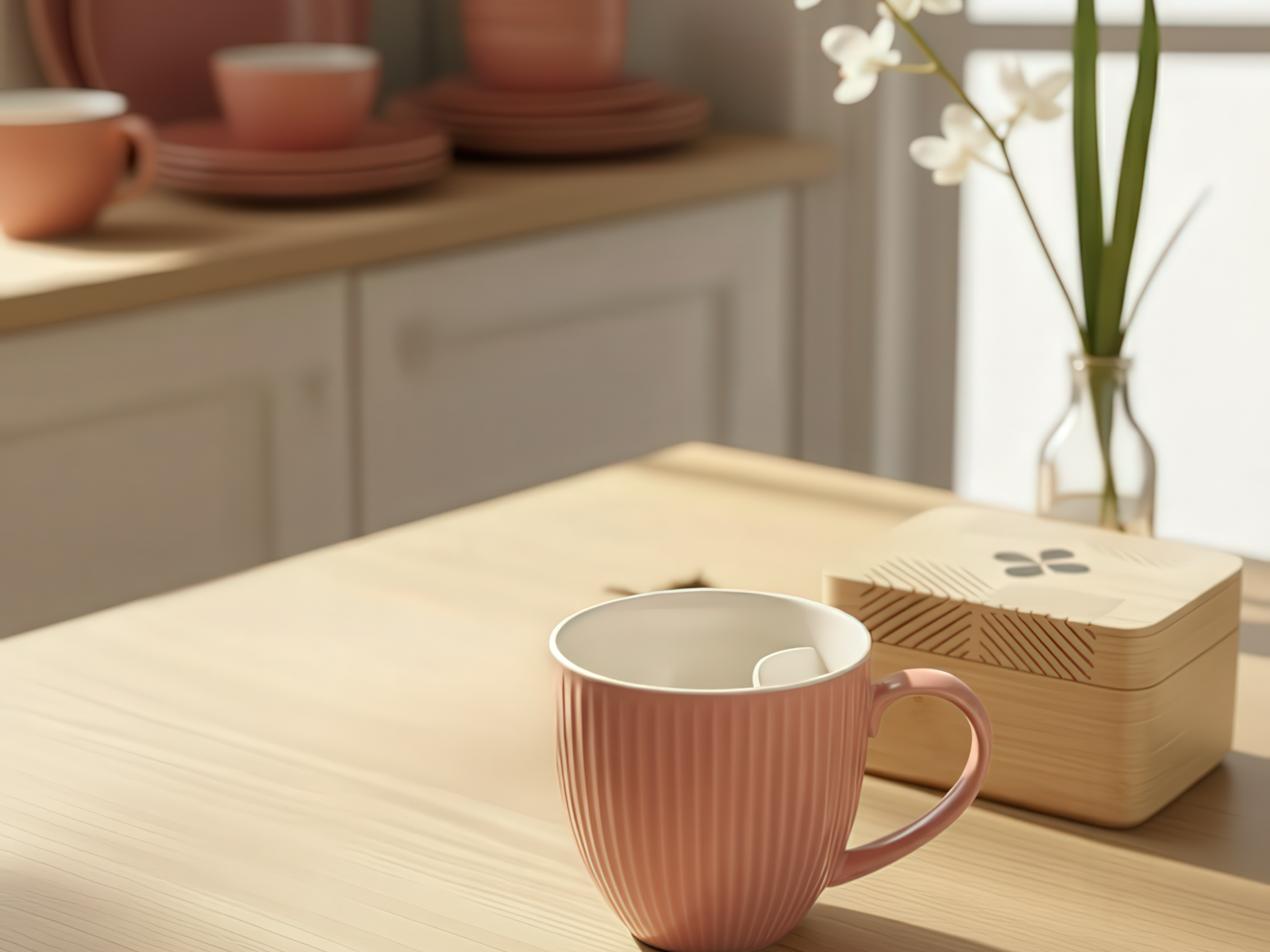 Cangoo Cup® Embossed Rose Teebecher mit Beutelablage 0,33l - Produktbild 5