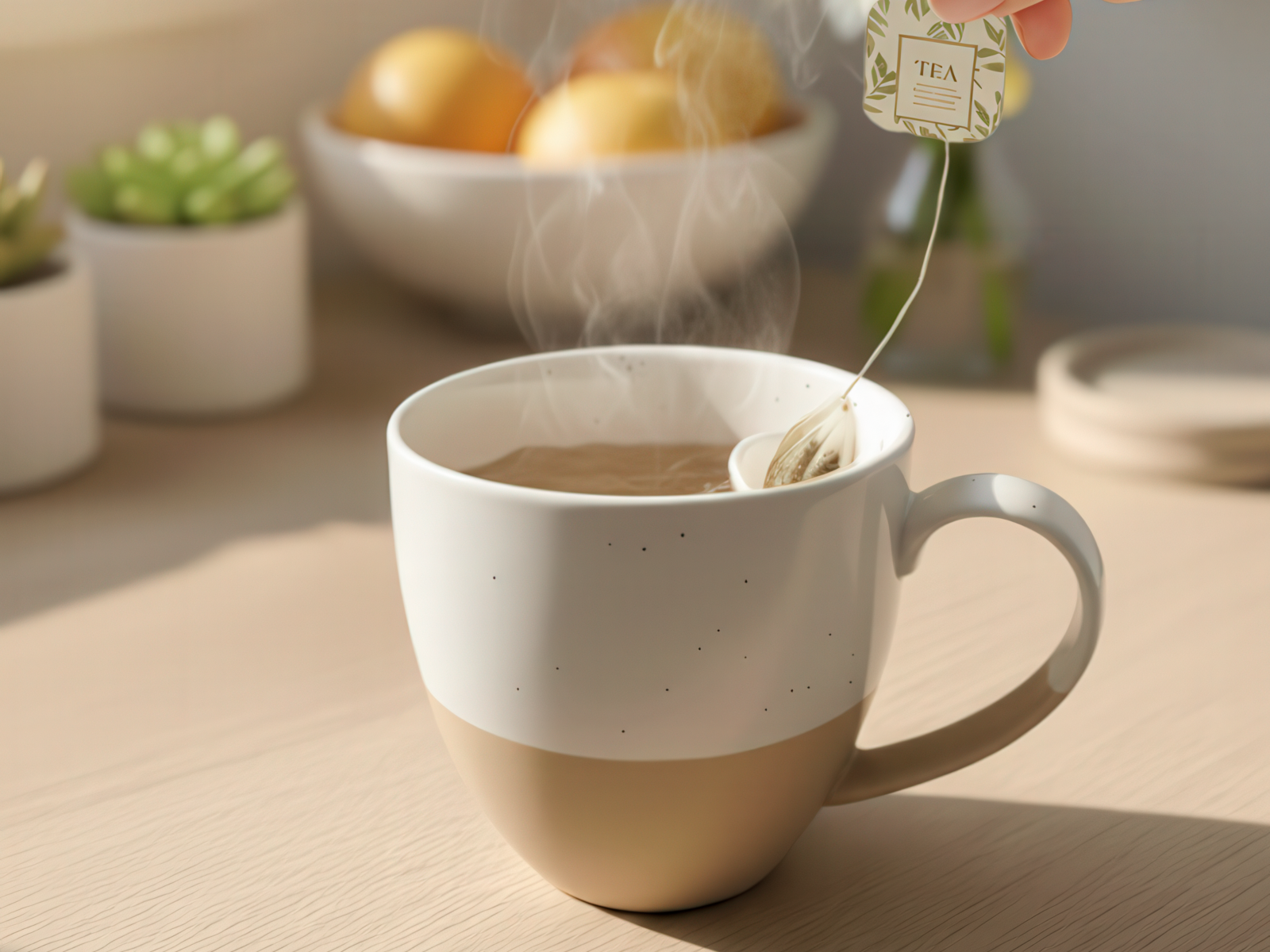 Cangoo Cup® Semi Beige Teebecher mit Beutelablage 0,33l - Produktbild 4