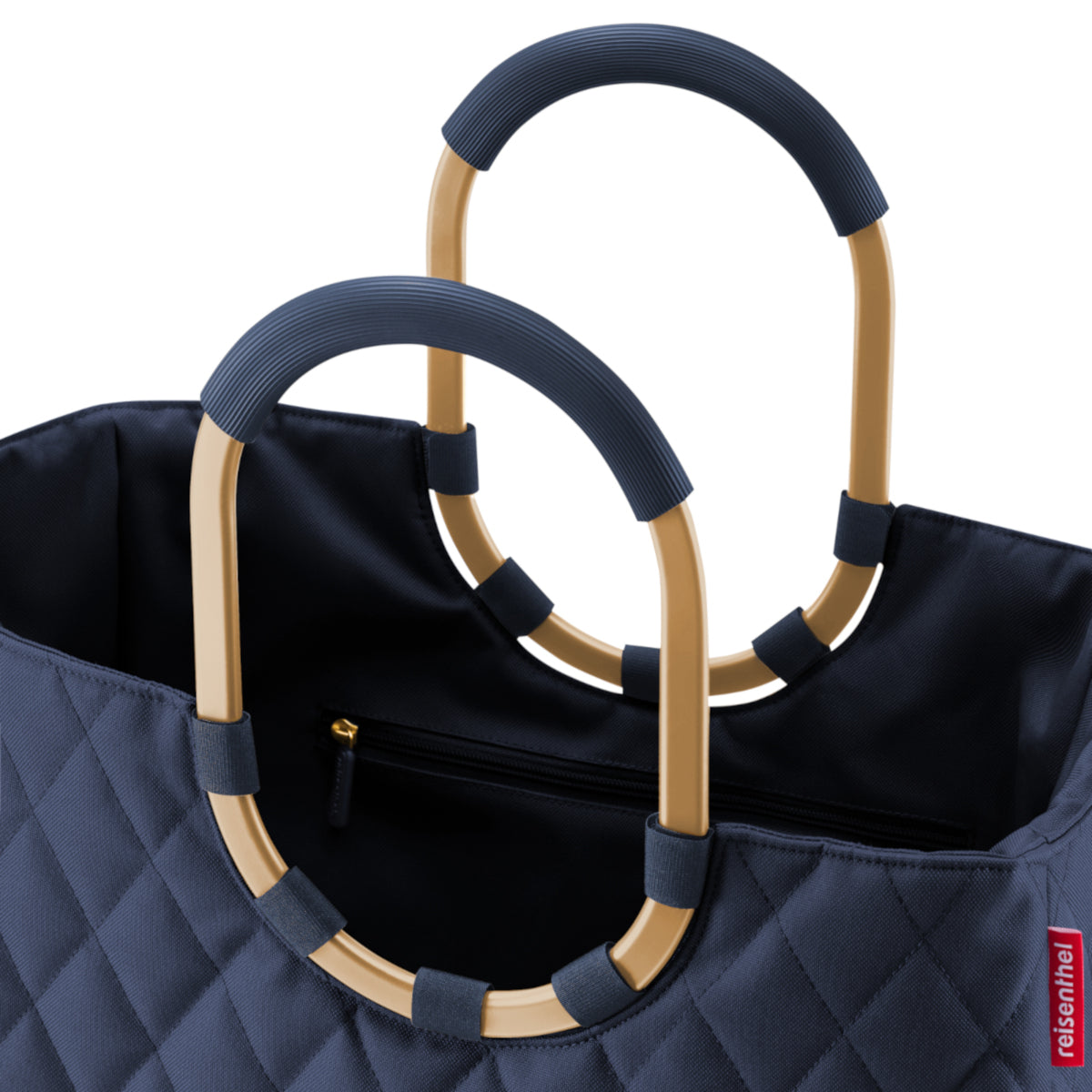 reisenthel loopshopper L frame rhombus midnight gold - Produktbild 3