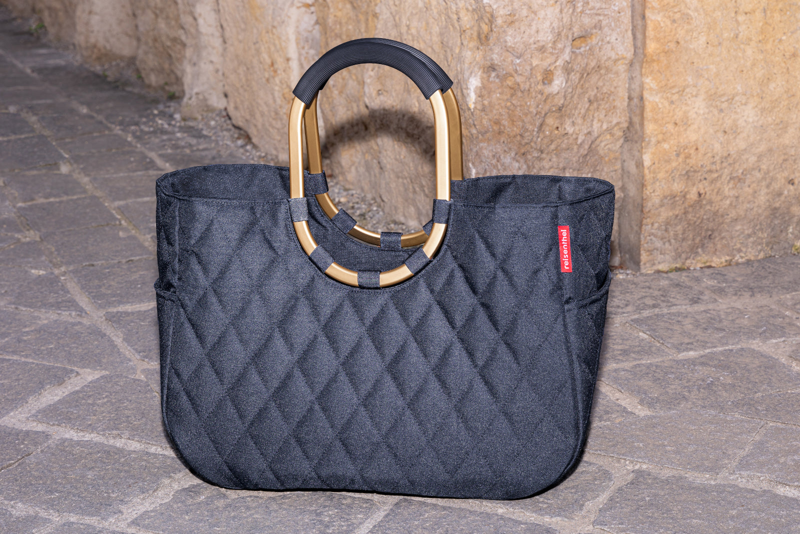 reisenthel loopshopper L frame rhombus midnight gold - Produktbild 8