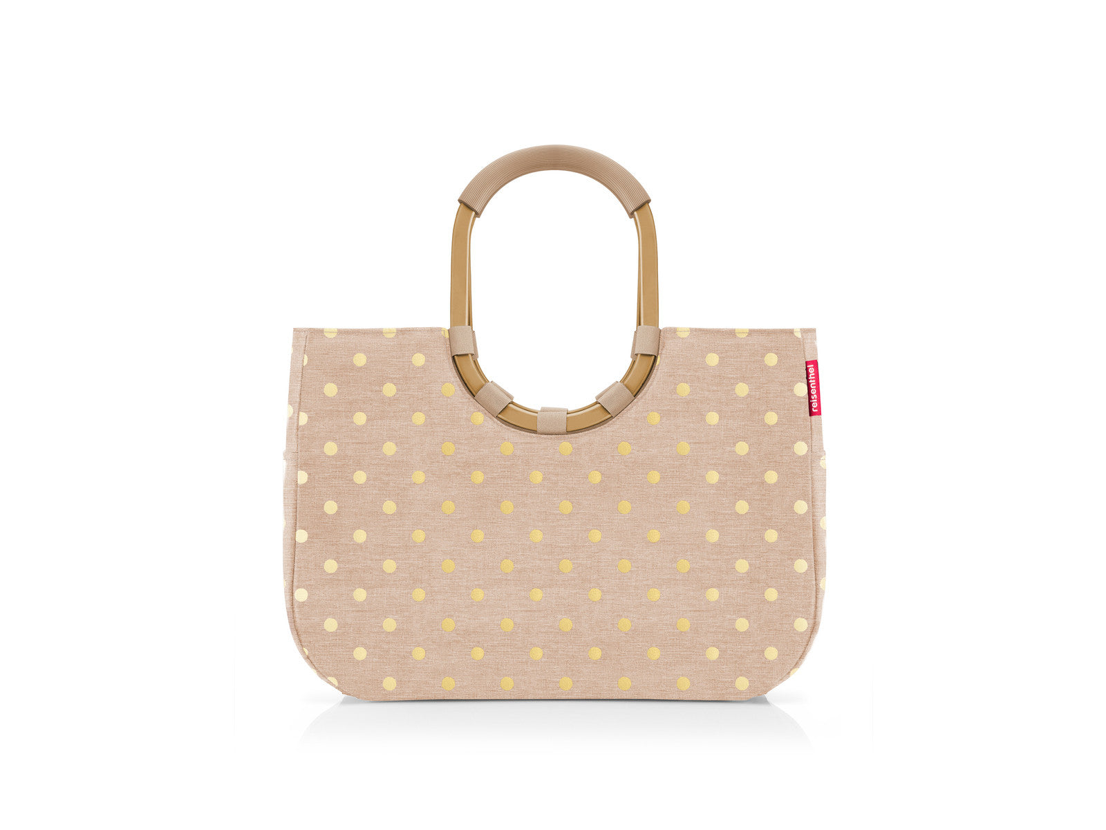 reisenthel loopshopper L frame metallic dots coffee