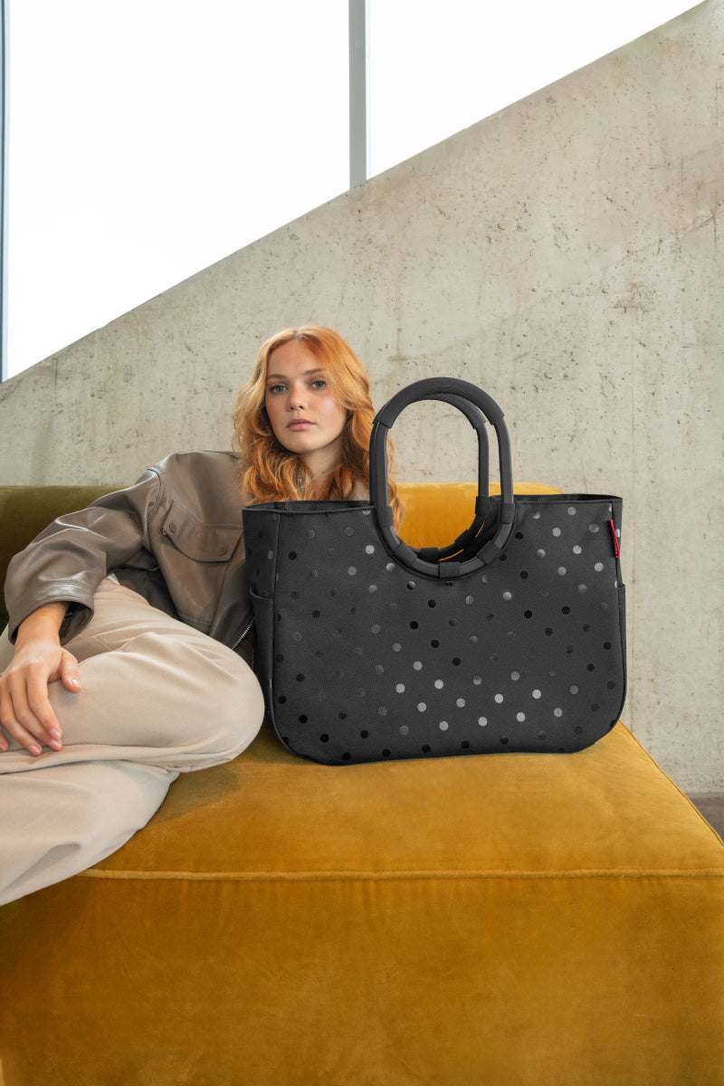 reisenthel loopshopper L frame glossy dots black - Produktbild 6